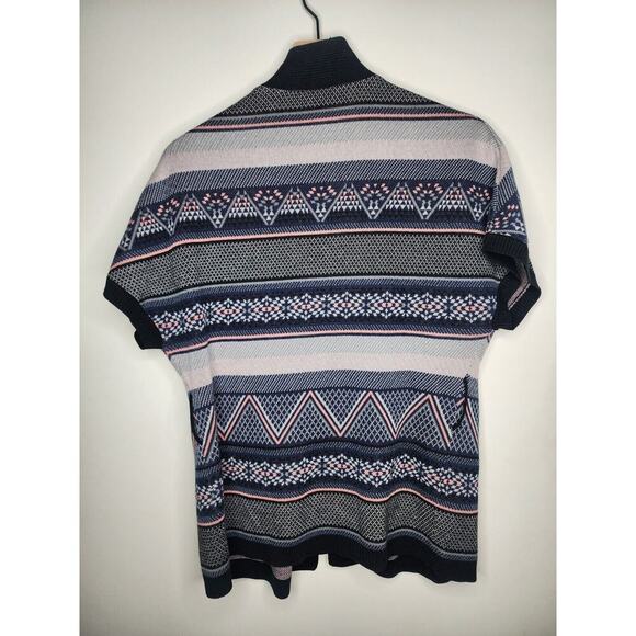 Rip Curl - Knitted Open Cardigan Women Small Southwestern‎ Cottagecore blue pink - Picture 2 of 5